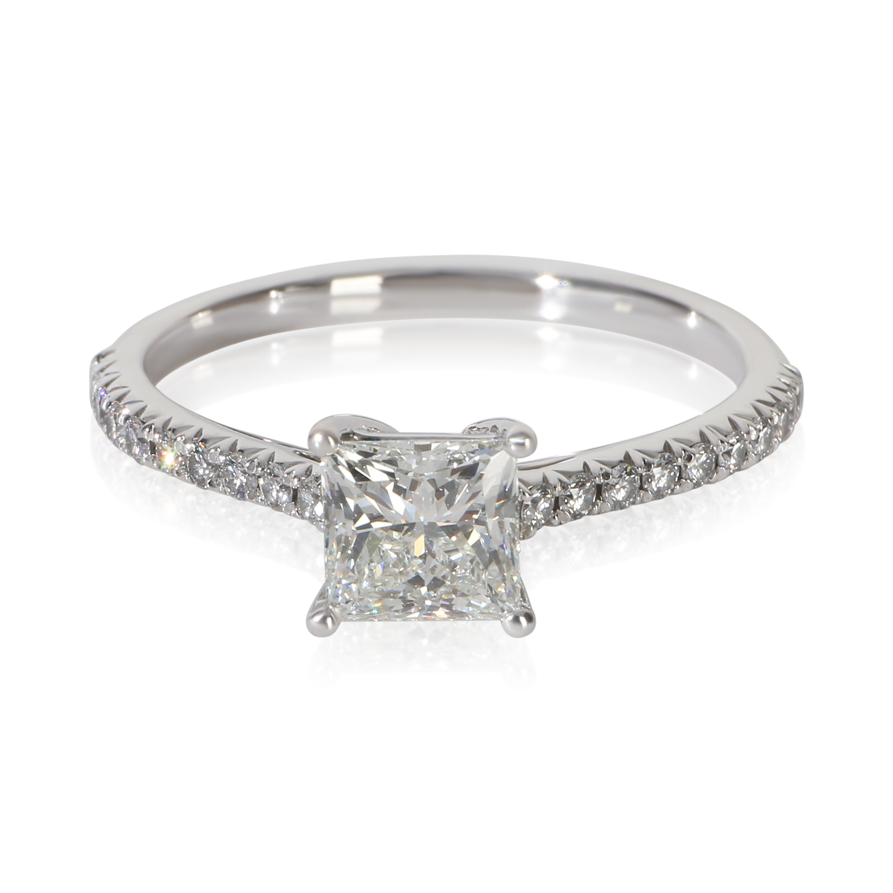 Tiffany & Co. 0.83 ct Princess Diamond Novo Engagement Ring fv