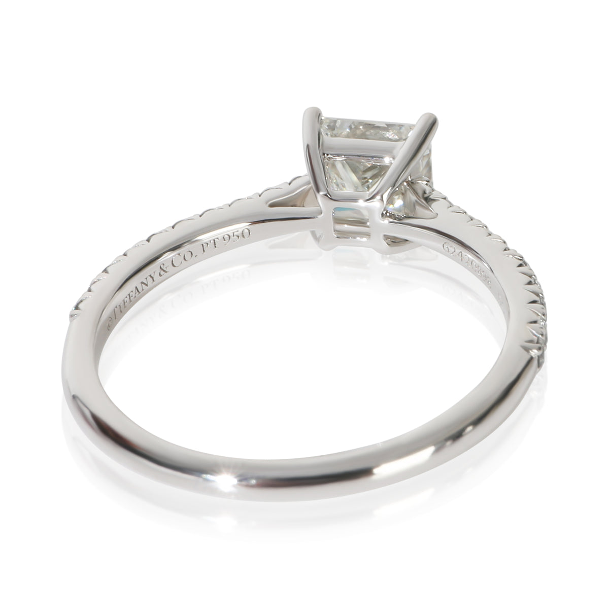 Tiffany & Co. 0.83 ct Princess Diamond Novo Engagement Ring 3