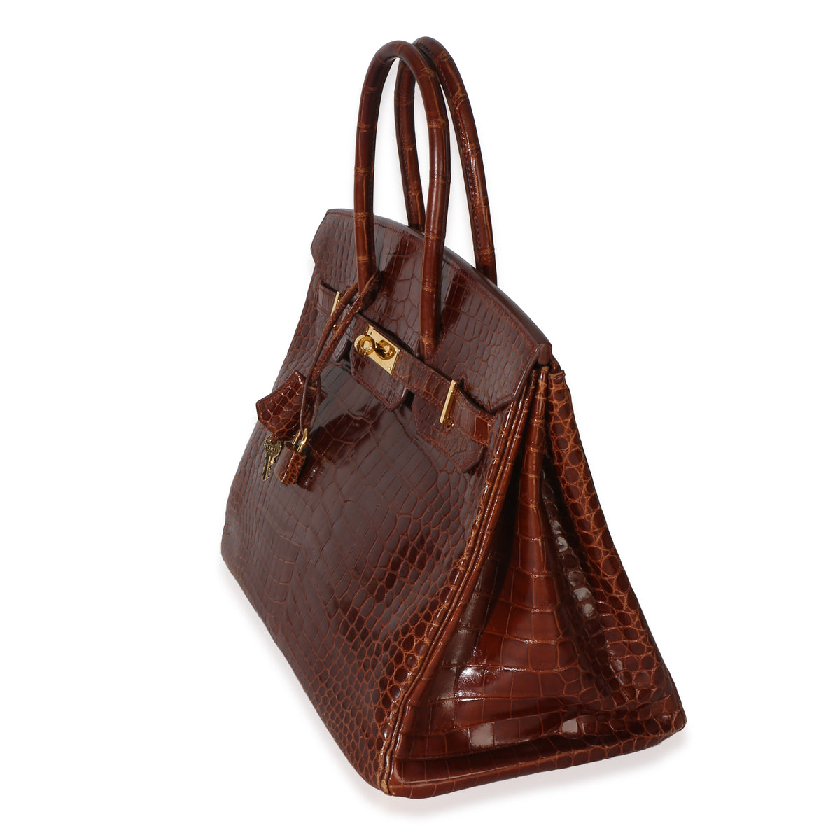 Hermès Miel Porosus Crocodile Birkin 35 GHW Handbag 2