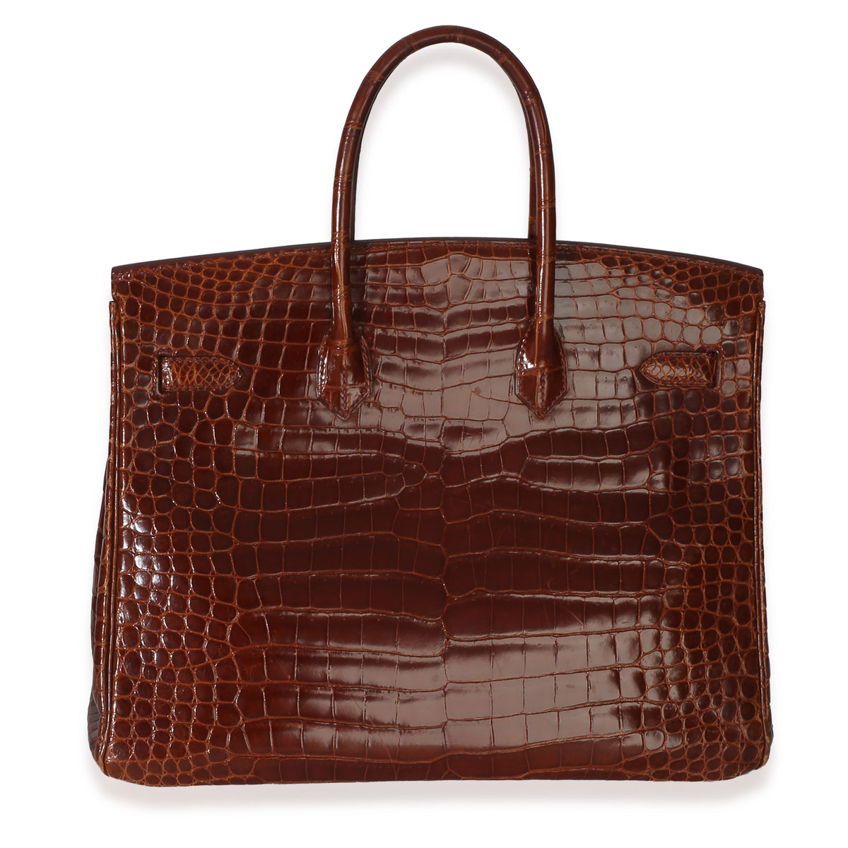 Hermès Miel Porosus Crocodile Birkin 35 GHW Handbag 4