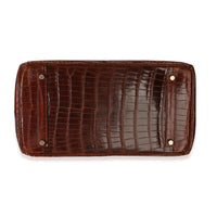 Hermès Miel Porosus Crocodile Birkin 35 GHW Handbag 5
