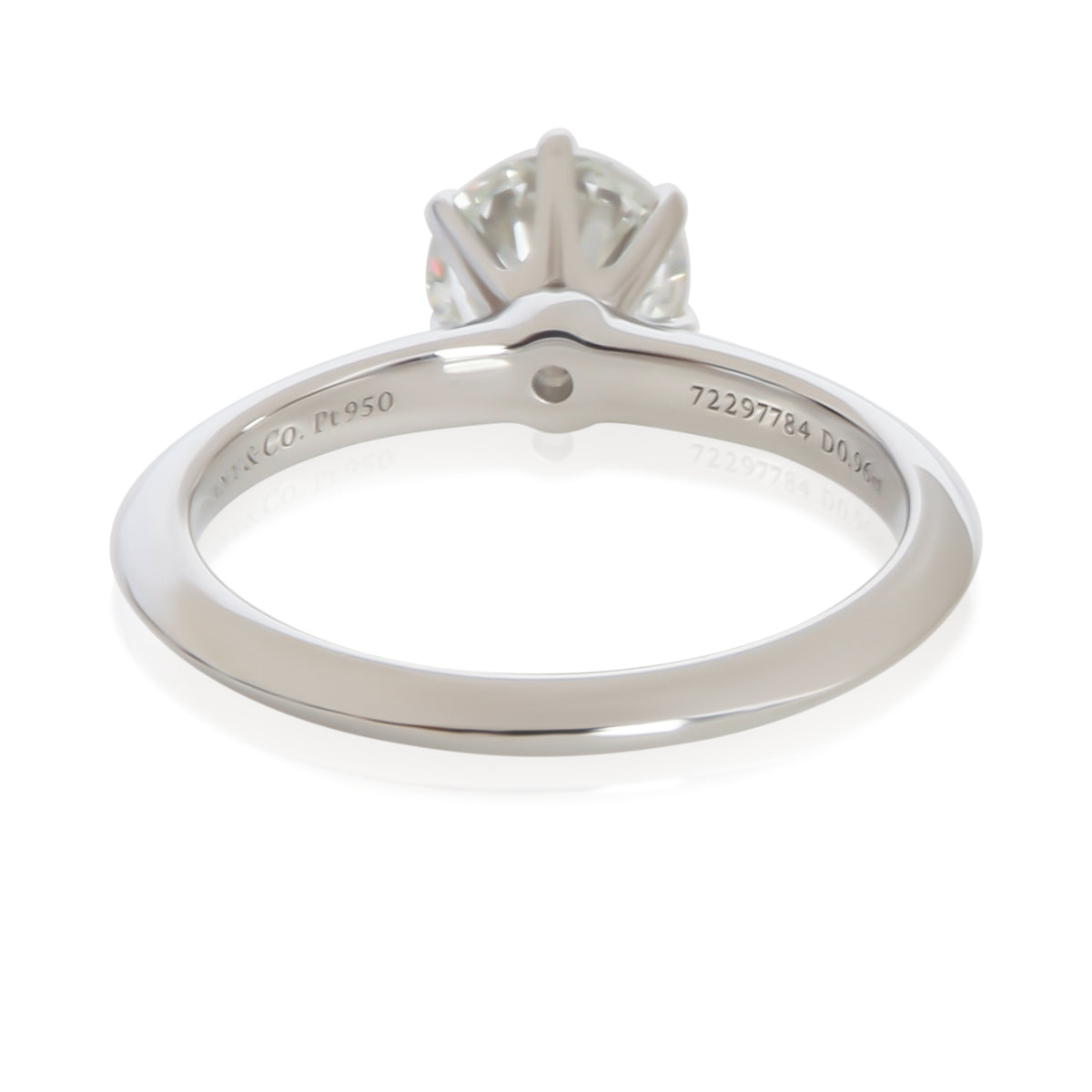 Tiffany & Co. 0.96 ct Round Brilliant Diamond Engagement Ring 4