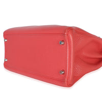 Hermès Rose Lipstick Clemence Kelly 32 PHW Handbag 6