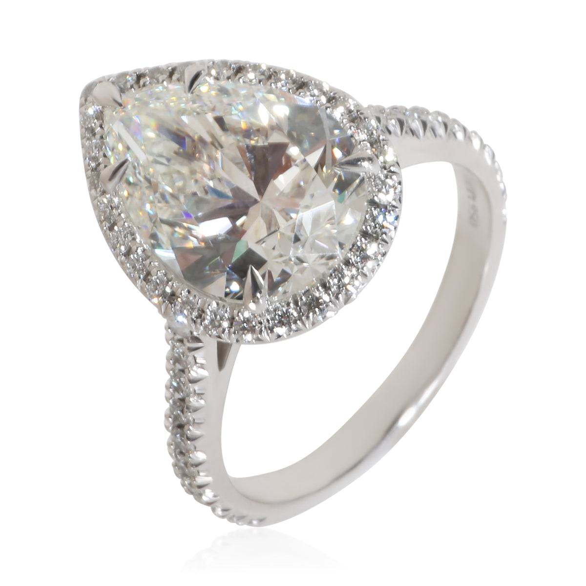 Tiffany & Co. 4.02 ct Pear Diamond Soleste Engagement Ring 7