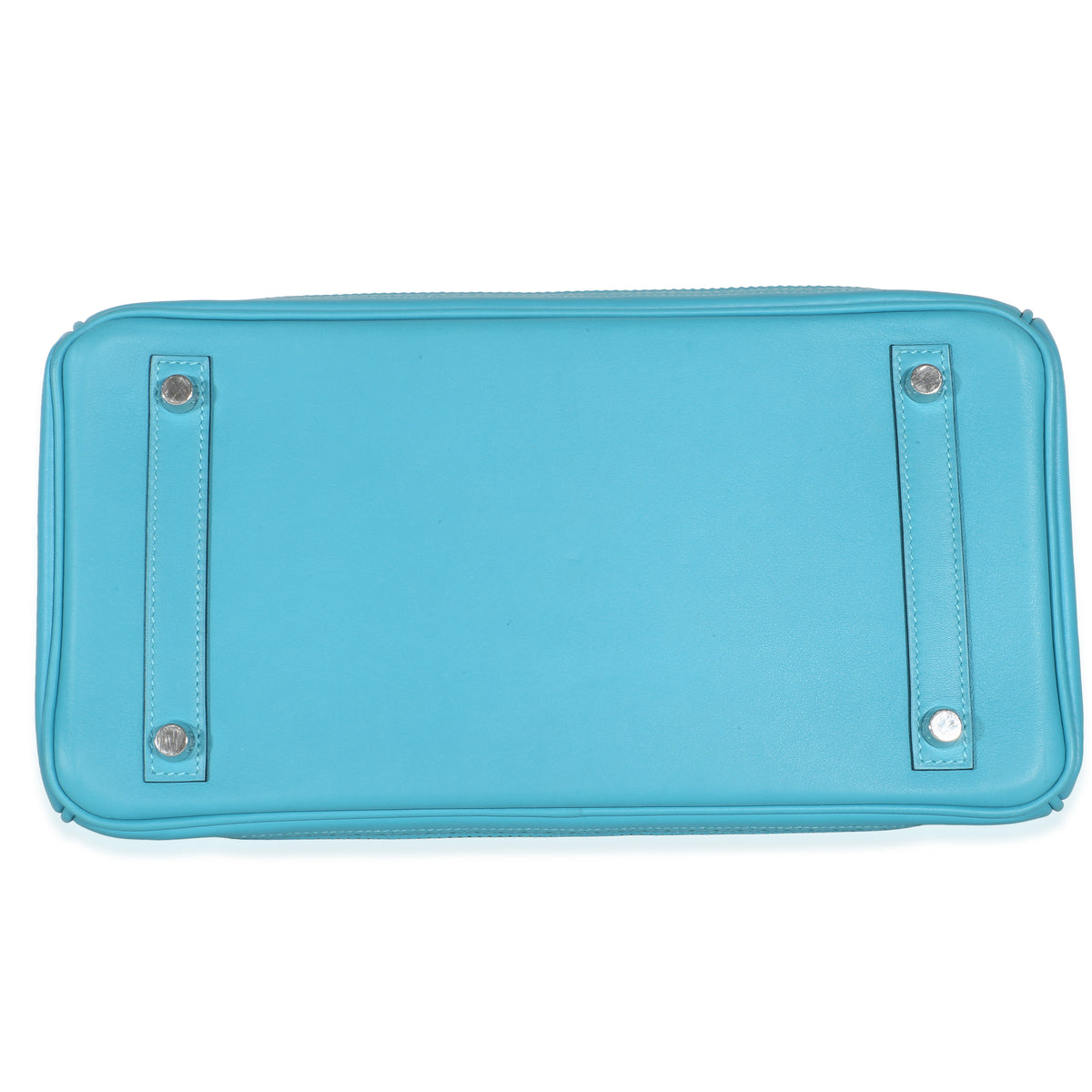 Hermès Turquoise Togo Swift Ghillies Birkin 30 PHW Handbag 6