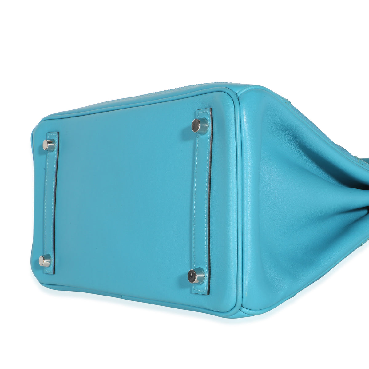 Hermès Turquoise Togo Swift Ghillies Birkin 30 PHW Handbag 7