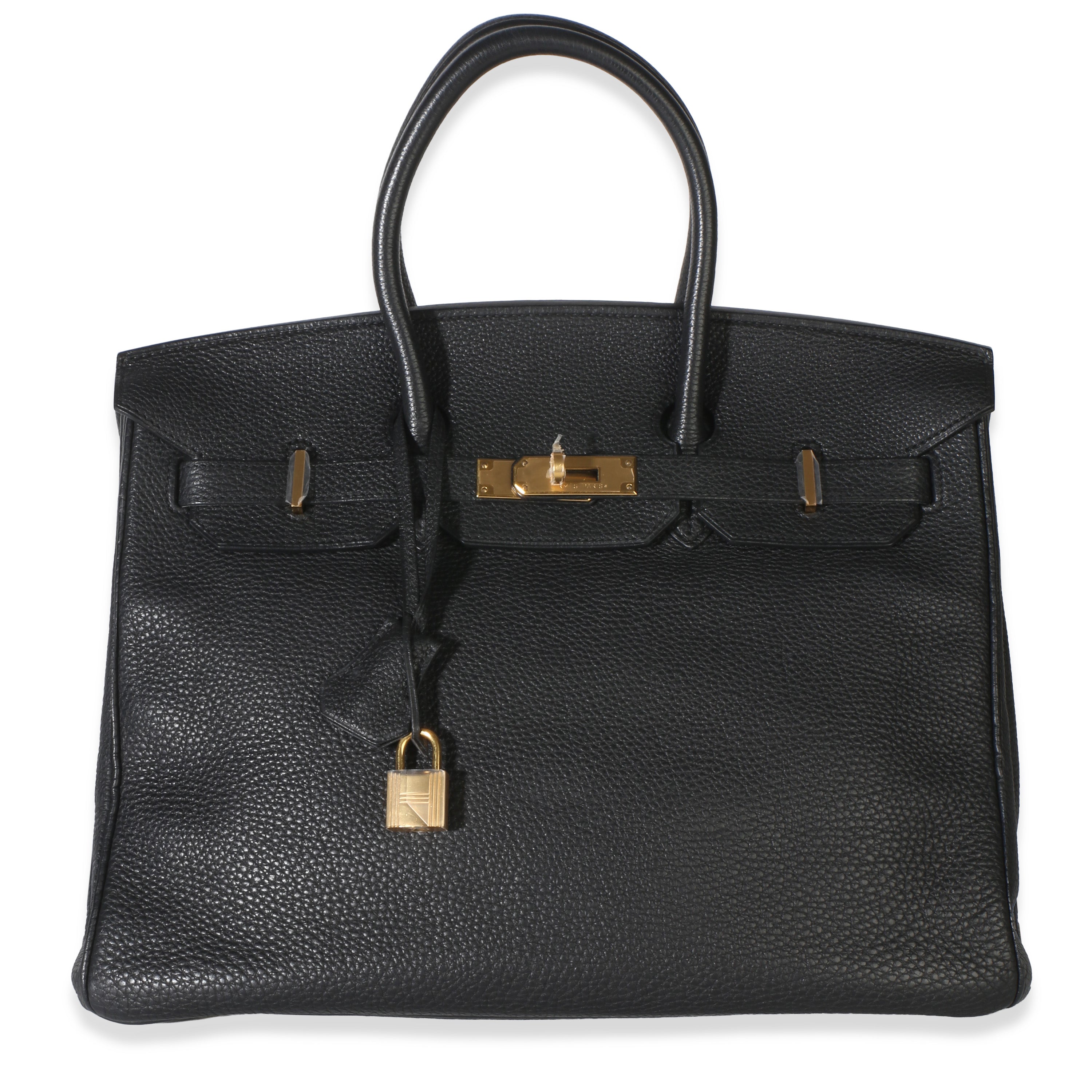 Hermès Black Togo Birkin 35 GHW Handbag fv