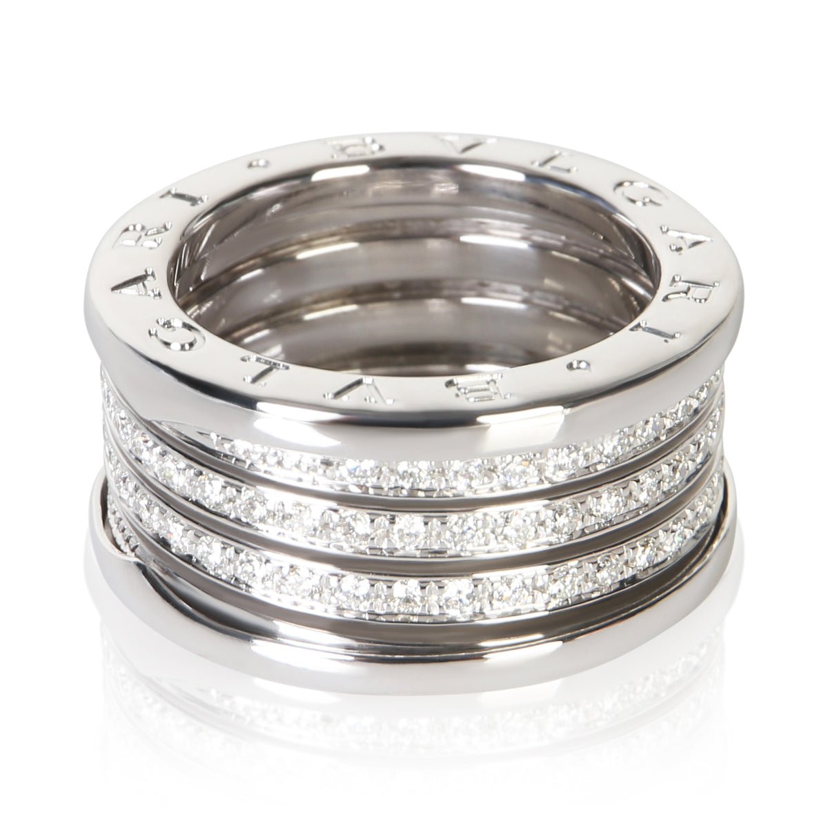 BVLGARI White Gold Diamond B.zero1 Ring 2