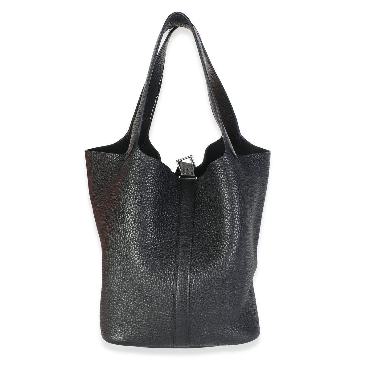 Hermès Black Clemence Picotin Lock 22 PHW Handbag 4