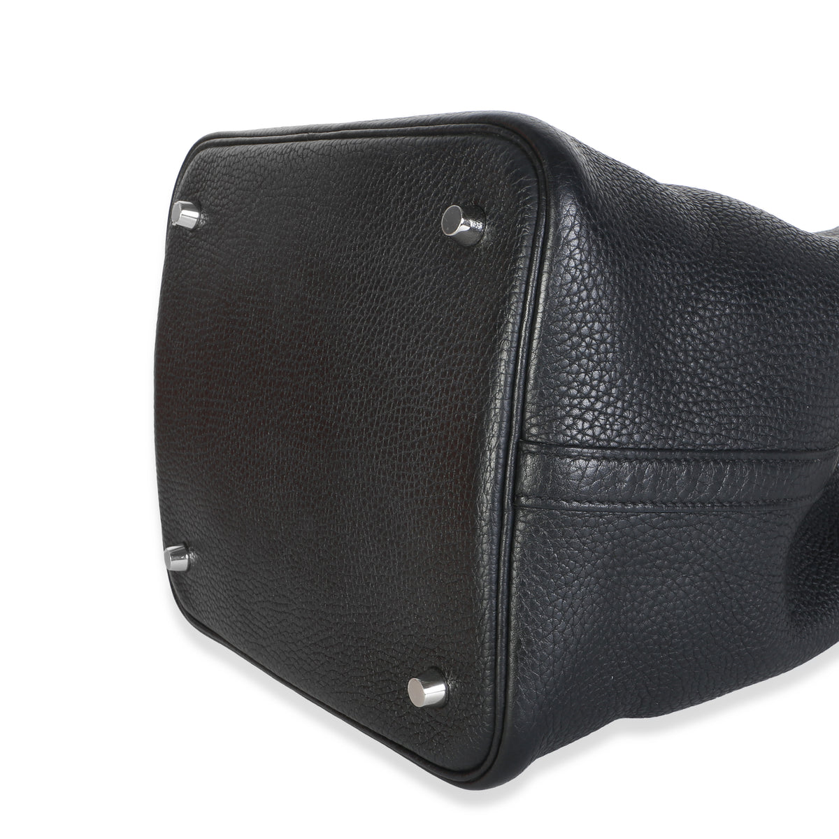 Hermès Black Clemence Picotin Lock 22 PHW Handbag 7