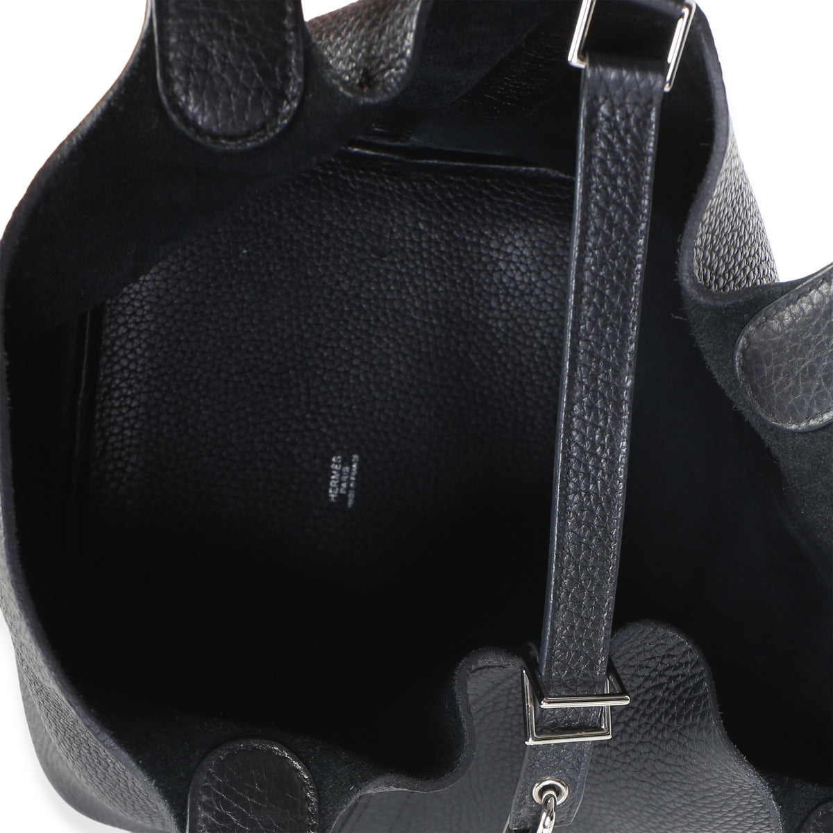 Hermès Black Clemence Picotin Lock 22 PHW Handbag 9