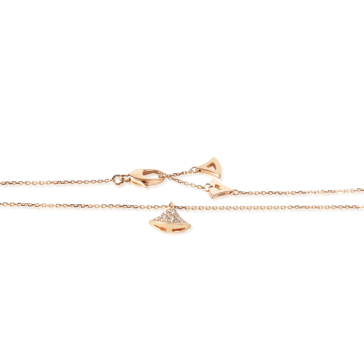 BVLGARI Rose Gold Diamond Diva's Dream Pendant 2