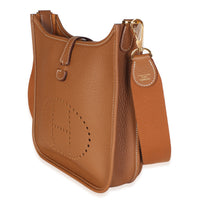 Hermès Gold Clemence Poche III Evelyne 23 GHW Handbag 2