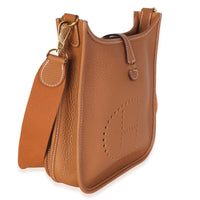 Hermès Gold Clemence Poche III Evelyne 23 GHW Handbag 3