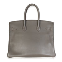 Hermès Etain Togo Birkin 35 PHW Handbag 4